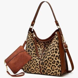 🆕 Large Trendy Designer Hobo Tote Bag for Women, Soft Leather Crossbody